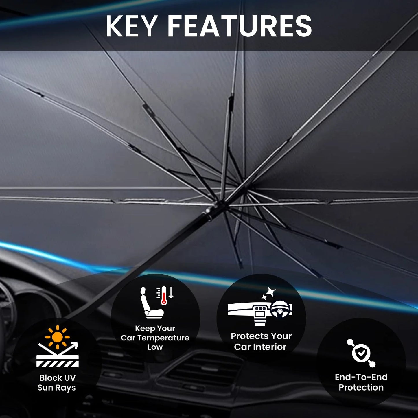 ShadeNova | Car Sunshade Umbrella