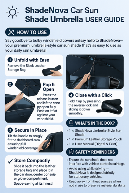ShadeNova | Car Sunshade Umbrella